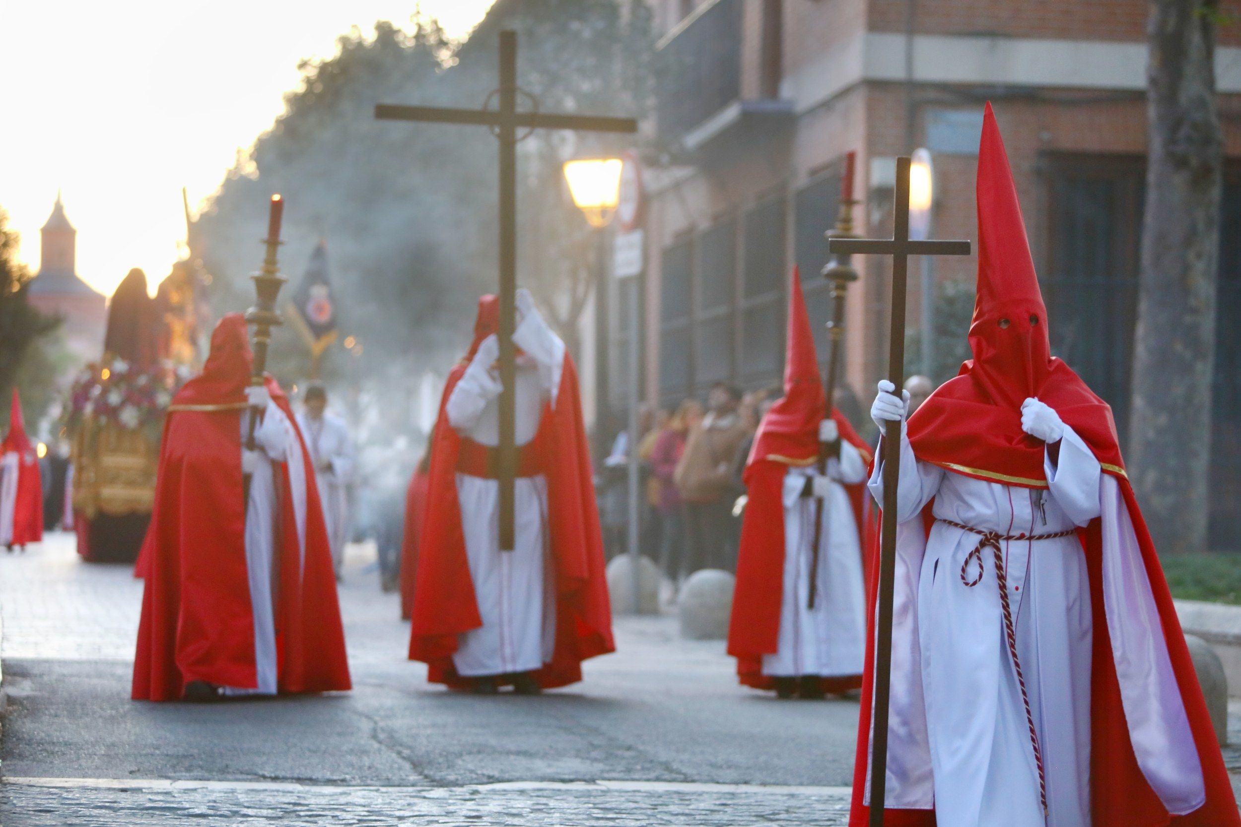 Viernes Santo Nazarenos De La Cofradia Del Stmo Cristo De La Agonia Y Maria Stma De Los Dolores Y San Juan IMG 6397